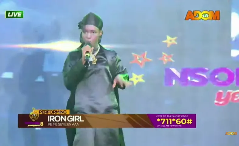 Nsoromma S8 finale: Iron Girl gets crowd dancing with energetic performance
