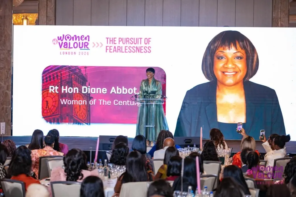 Diane Abbott honoured with Woman of the Century award at Women of Valour 2026
