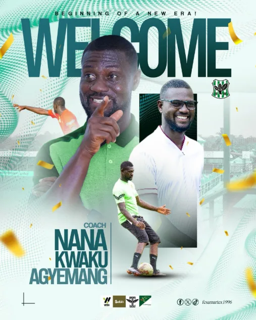 FC Samartex appoint Nana Kweku Agyemang as head coach ahead of 2026/27 GHPL season