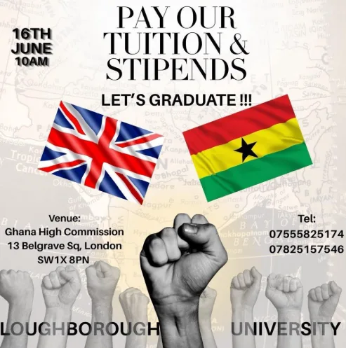 Ghanaian Students in UK demand immediate payment of scholarship arrears