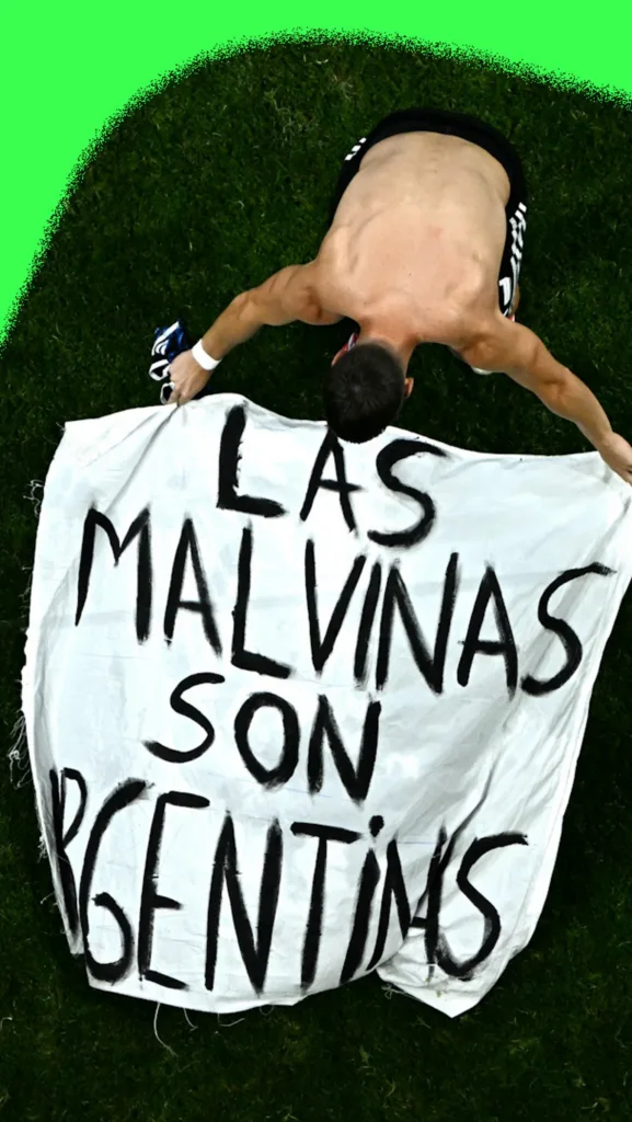 FIFA could sanction Argentina over political Falklands banner after England victory