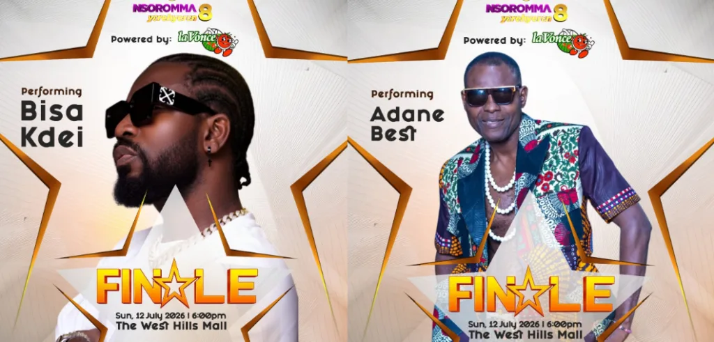 Nsoromma S8 finale: Bisa Kdei, Adane Best Ben Brako to shake West Hills Mall tonight