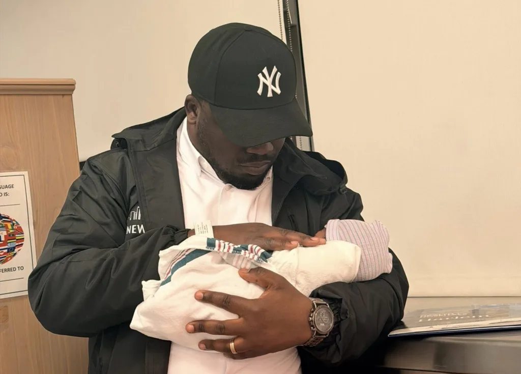 Ashanti Regional Minister Dr Frank Amoakohene welcomes baby boy