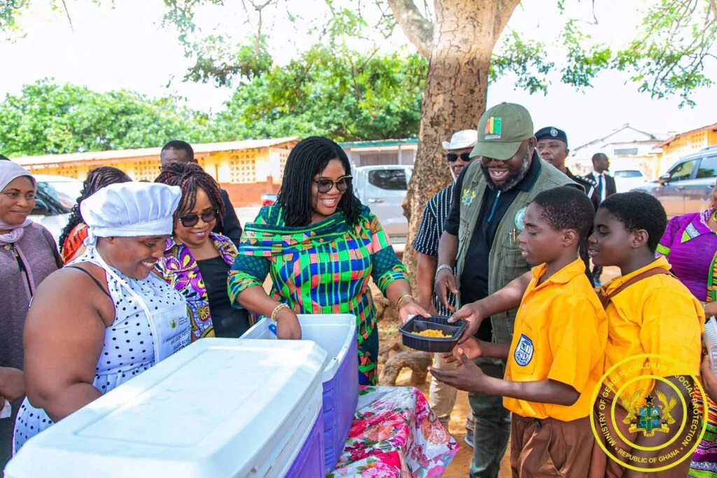 Gender Minister leads monitoring exercise to strengthen School Feeding Programme