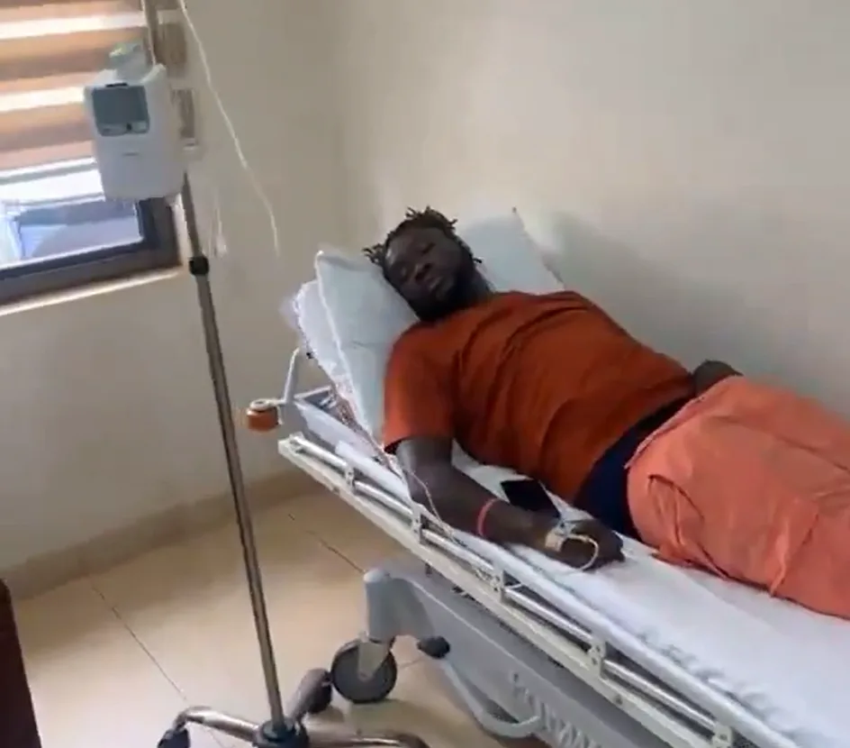 Showboy hospitalised, appeals to Ghanaians for prayers