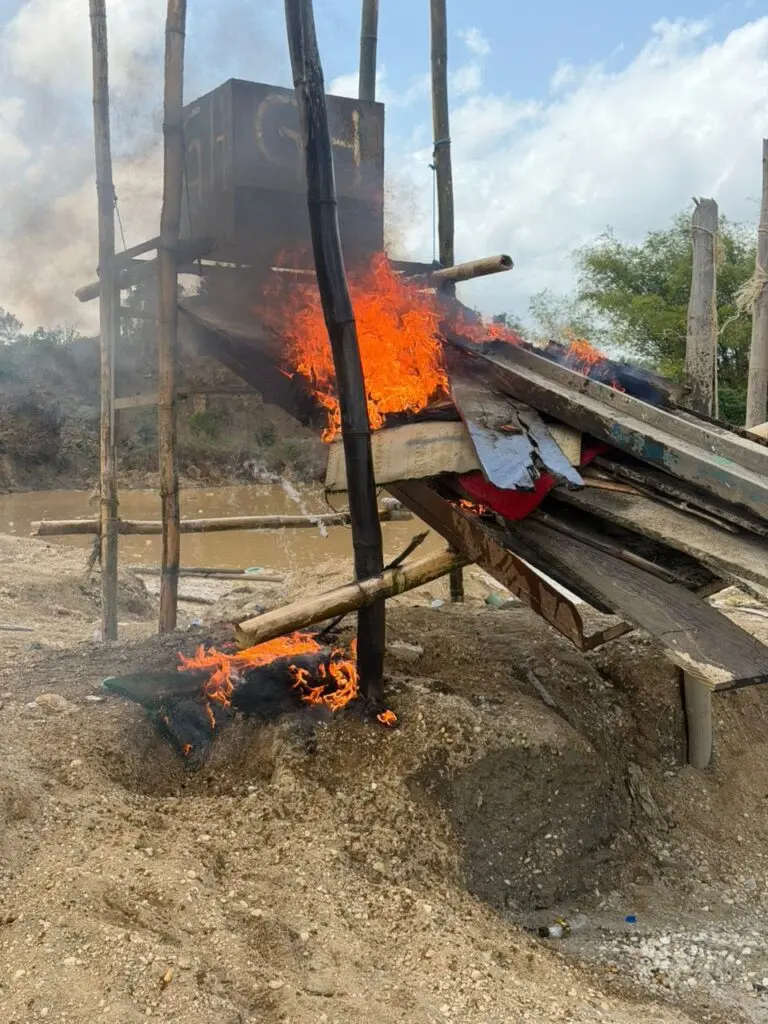 NAIMOS river patrol cracks down on illegal mining along Ankobra River at Dominase