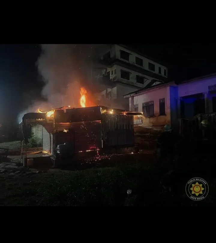 GNFS contains midnight shop fire at Effiduase in Eastern Region