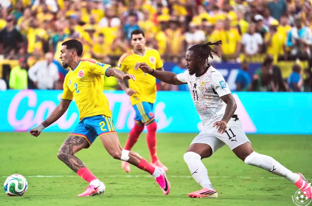 Ghana crash out of 2026 World Cup after narrow defeat to Colombia