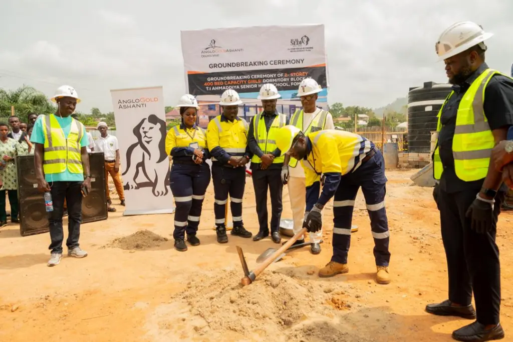 AngloGold Ashanti begins construction of 400-bed girls’ dormitory at T. I. Ahmadiyya SHS in Fomena