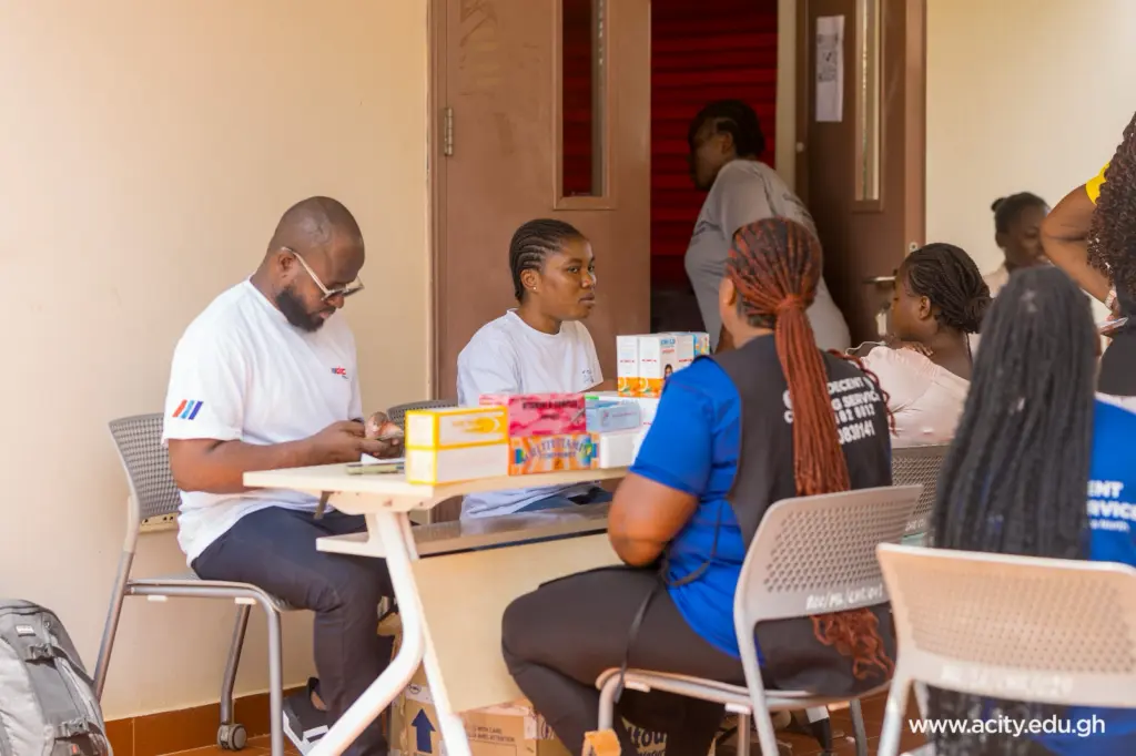 Academic City University offers free health screening to boost healthy living in Ga East