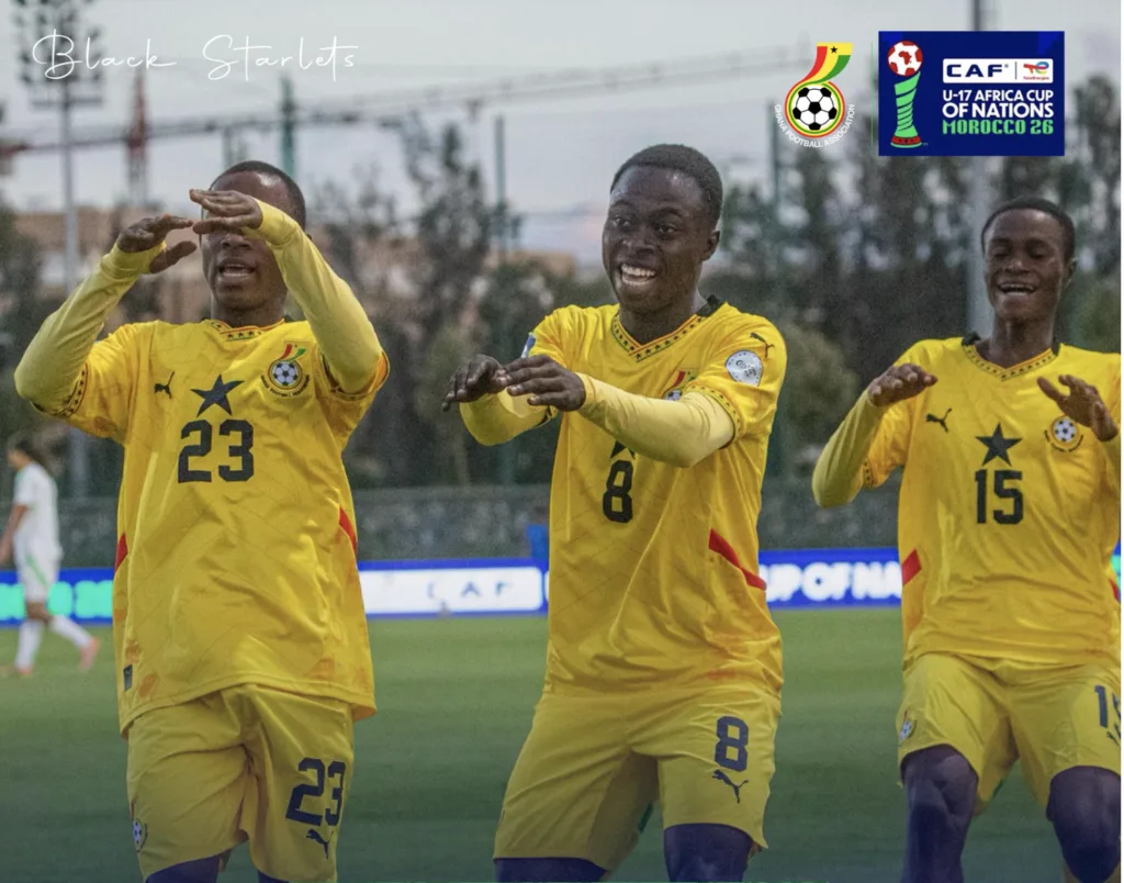 CAF U-17 AFCON: Black Starlets giveaway two-goal lead to draw 2-2 with Algeria