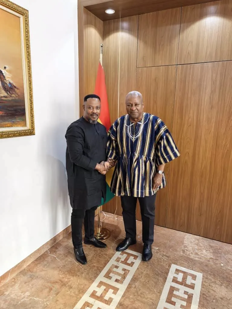Nigel Gaisie meets President Mahama [Photos]