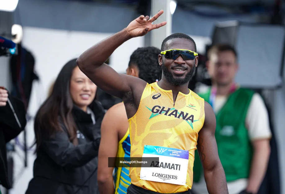 Benjamin Azamati blazes into Commonwealth Games semi-finals with record time