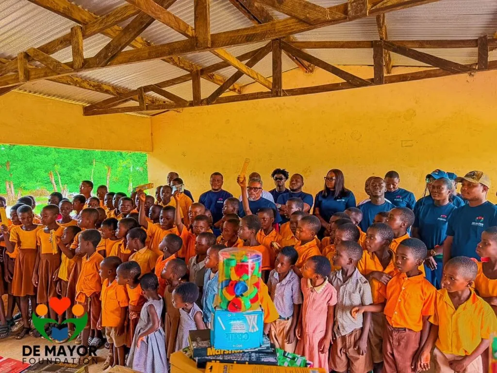 De Mayor Foundation marks one year of impact with donations to schools and community in South Tongu