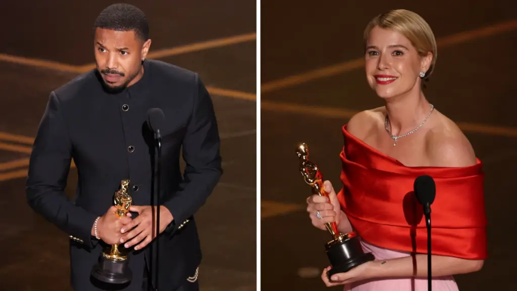 Jessie Buckley, Michael B Jordan and One Battle After Another reign at Oscars