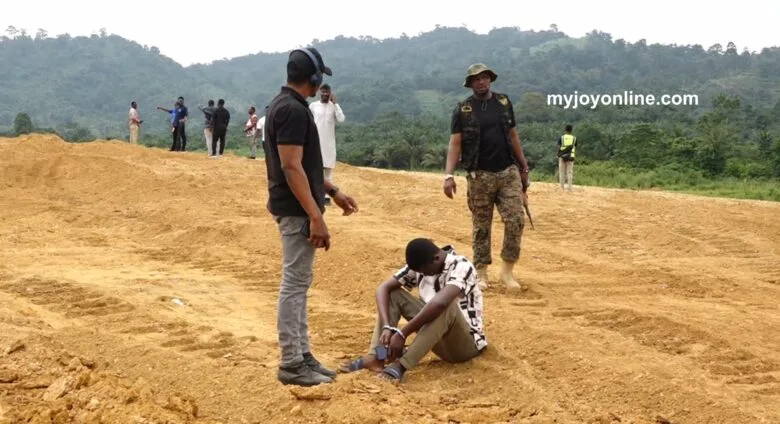 Two people arrested for galamsey close to Agenda 111 Hospital