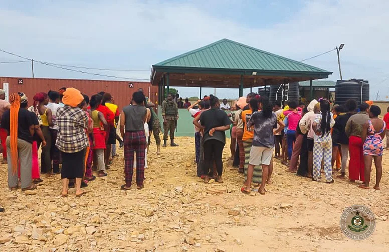 Ghana Immigration Service arrests 102 foreign nationals in cyber fraud raid