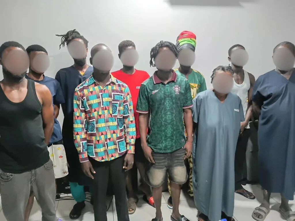 NACOC swoops on Cape Coast drug hotspots, arrests 10 in major crackdown