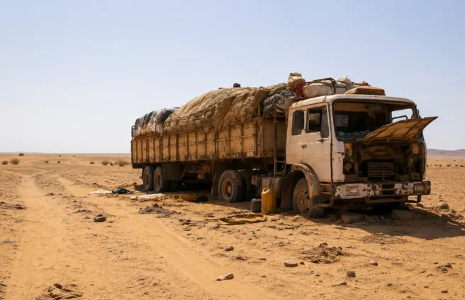 Dozens die of thirst in Sahara desert after truck breakdown