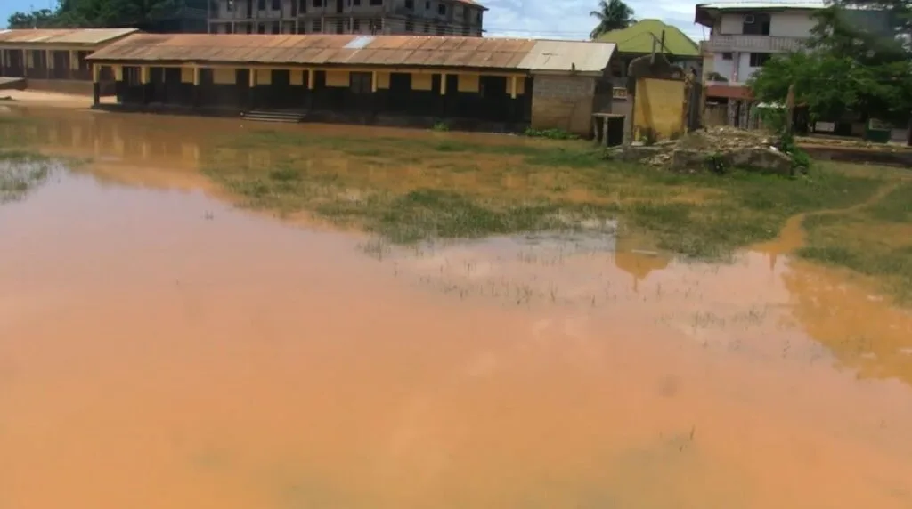 Antem residents demand demolition of waterway structures as flooding forces closure of basic school