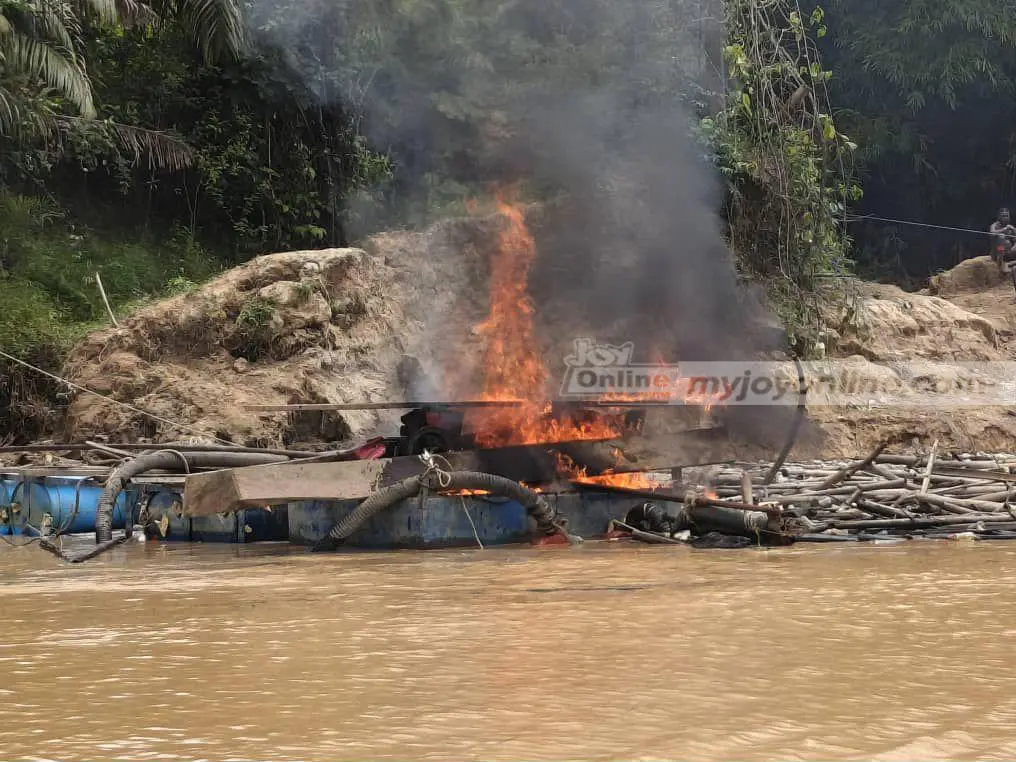 NAIMOS disrupts illegal mining activities at Gwira Banso-Eshiem