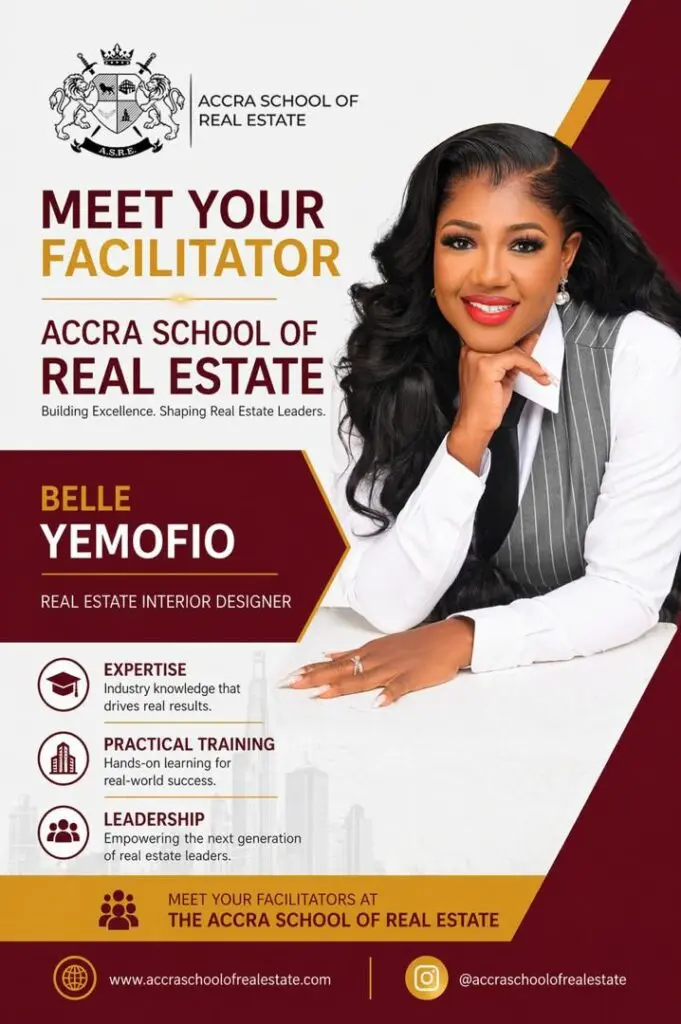 Accra School of Real Estate appoints Belle Yemofio to faculty for industry-focused training programme