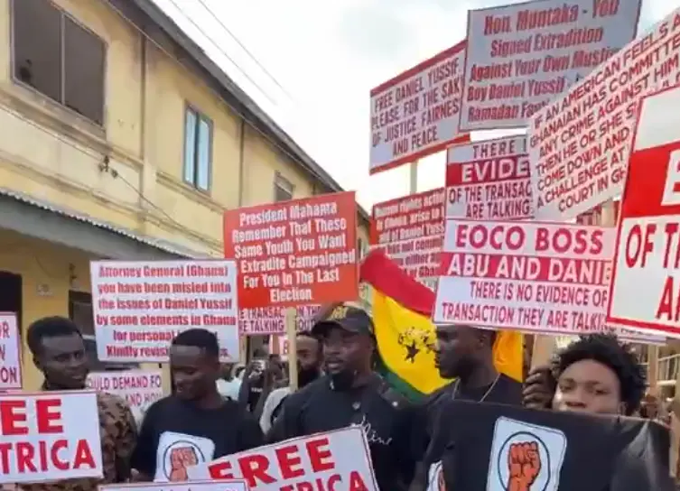 Abu Trica’s supporters stage protest outside court as trial continues