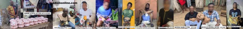 Police arrest suspected drug peddlers, seize narcotics in Kumasi operations