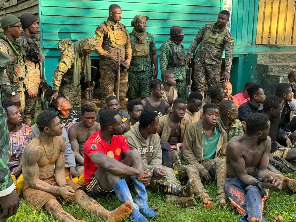 24 suspects arrested in dawn anti-galamsey swoop at Atewa Range Forest