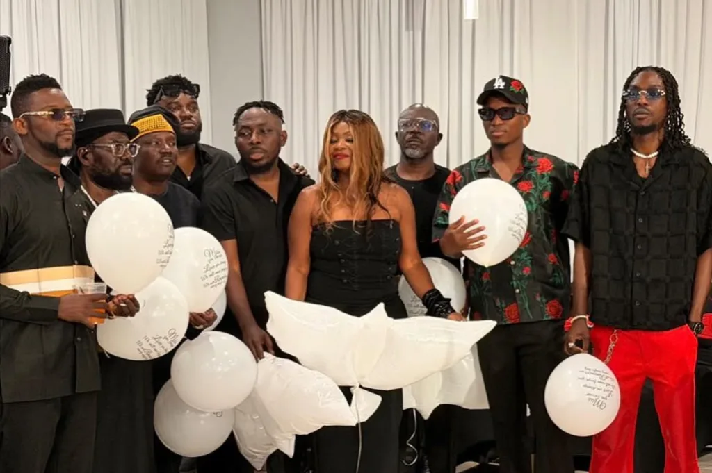 Chris Attoh, Kinaata, Opanka, Wutah, other stars grace Beverly Afaglo’s memorial service in USA [Photos]
