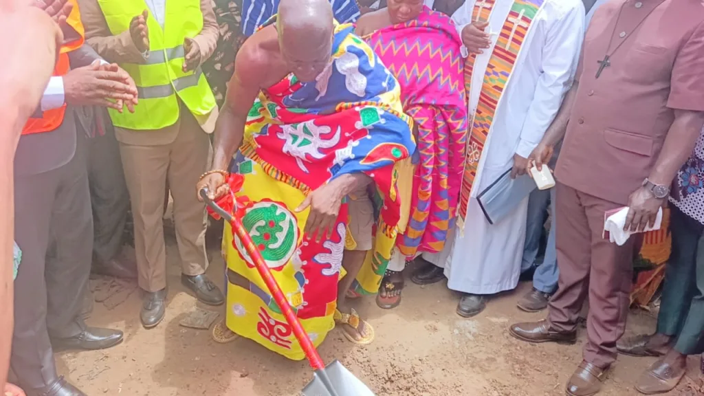 Bibiani MP cuts sod for construction of 24-hour economy market at Sefwi Bekwai