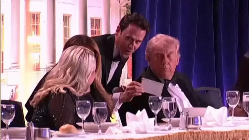 Performer describes locking eyes with Trump as they ducked for cover during shooting