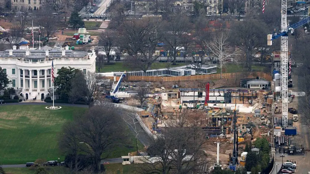 Judge temporarily halts construction of Trump’s White House ballroom