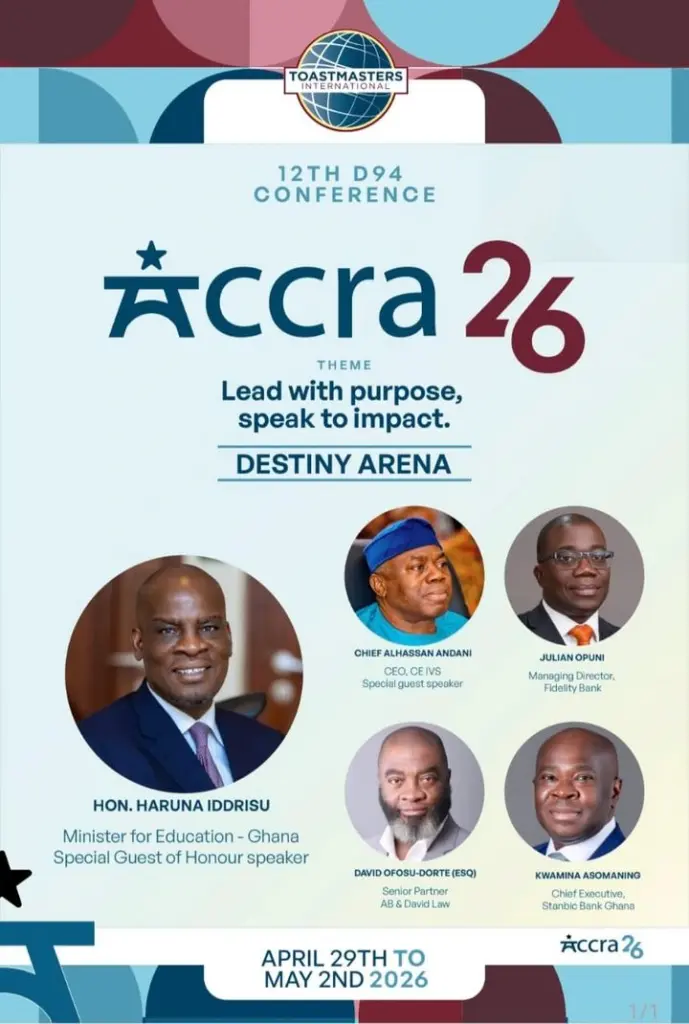 Ghana to welcome West African, Diaspora leaders for Toastmasters summit