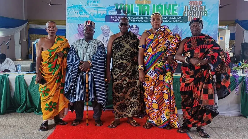 Chiefs around Volta Lake unite against illegal fishing as stocks decline