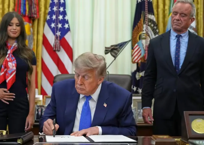 Trump signs executive order aimed at reducing number of recommended childhood vaccines