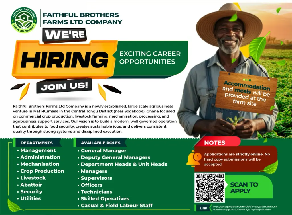 We’re Hiring! Join Faithful Brothers Farms Ltd Company