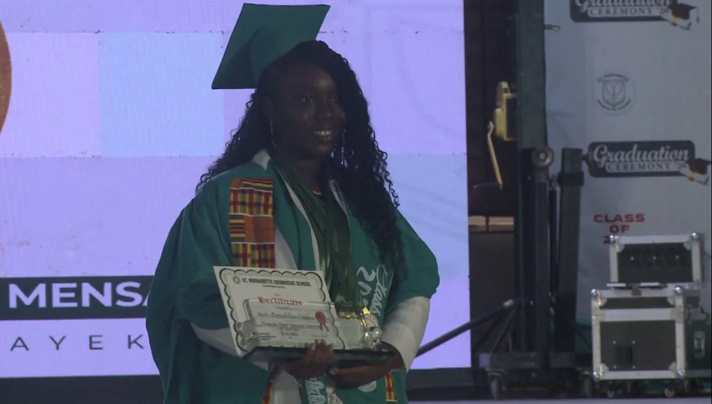 Valedictorian urges graduates to embrace character and purpose at St. Bernadette Soubirous School ceremony