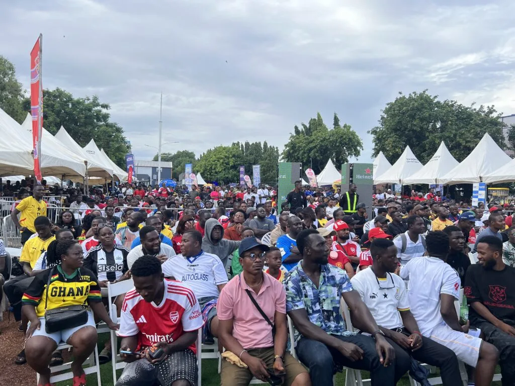 Fans defy rain to watch Champions League final at Hitz FM Rep Ur Jersey