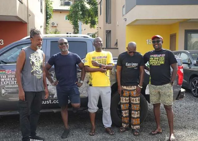 Video: The friends who drove from Ghana to the World Cup