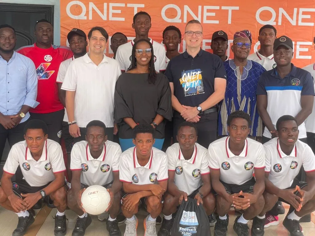 QNET donates football equipment to S-Inkoom Football Academy