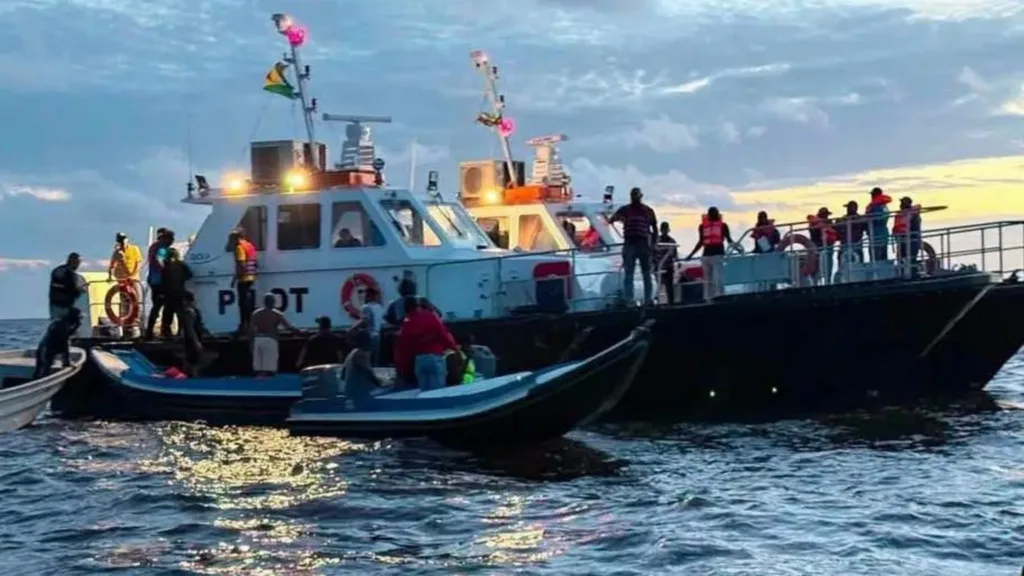 Ferry carrying 133 passengers and crew sinks off Guyana coast