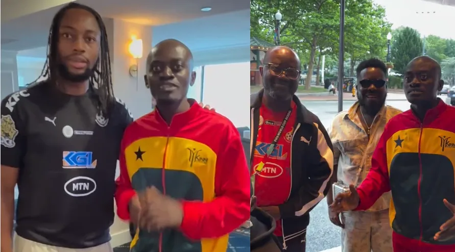 LilWin meets up with Black Stars players, GFA president ahead of England clash [Video]