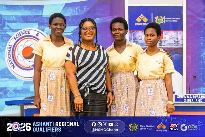 NSMQ 2026 : Serwaa Nyarko Girls’ SHS edges Wesley High by one point to secure slot at nationals