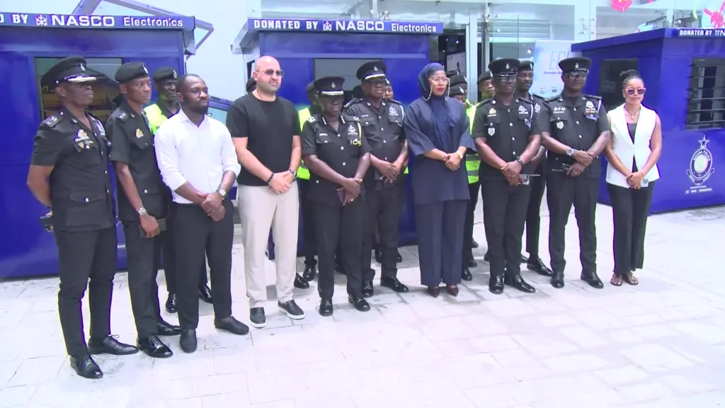 Electroland Ghana boosts police visibility with mobile security kiosks