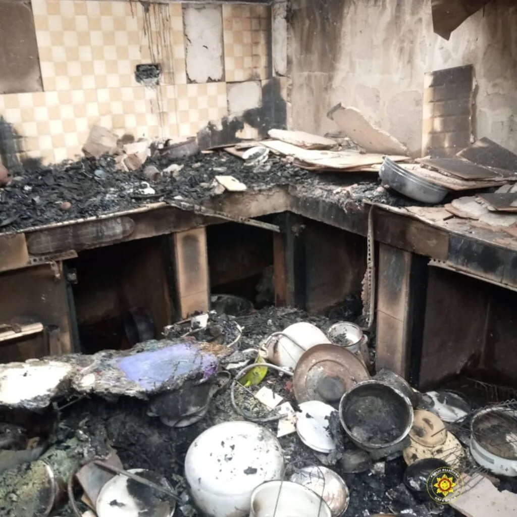 GNFS contains domestic fire outbreak at Salaga