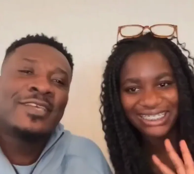 Emotional moment Asamoah Gyan reunites with Castro’s grown-up daughter [Video]