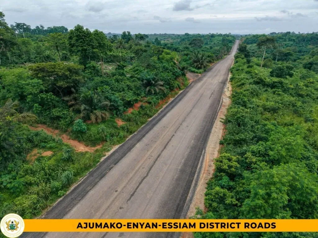 Big Push: Rehabilitation of 81.3km of roads in Ajumako-Enyan-Essiam reaches 73% completion