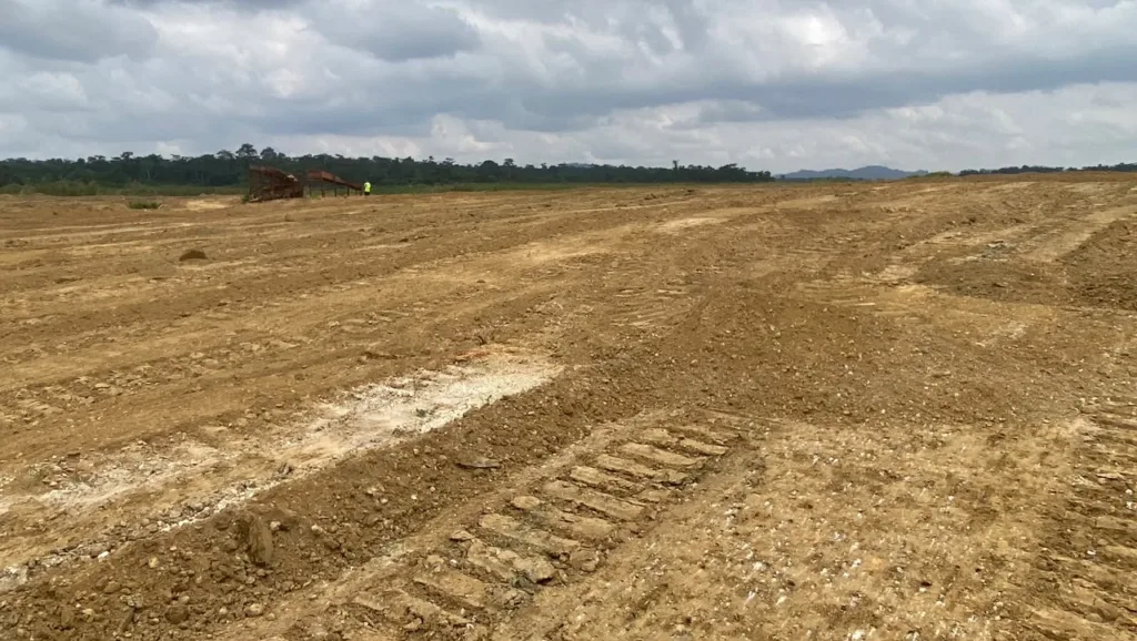 20 acres of illegal mining-degraded land reclaimed at Nweneso following National Security clampdown