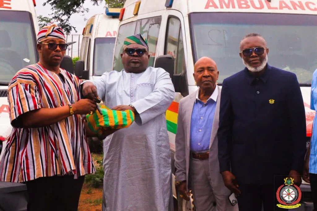 Ministry of Health hands over 30 ambulances at Burma Camp to National Security for refurbishment